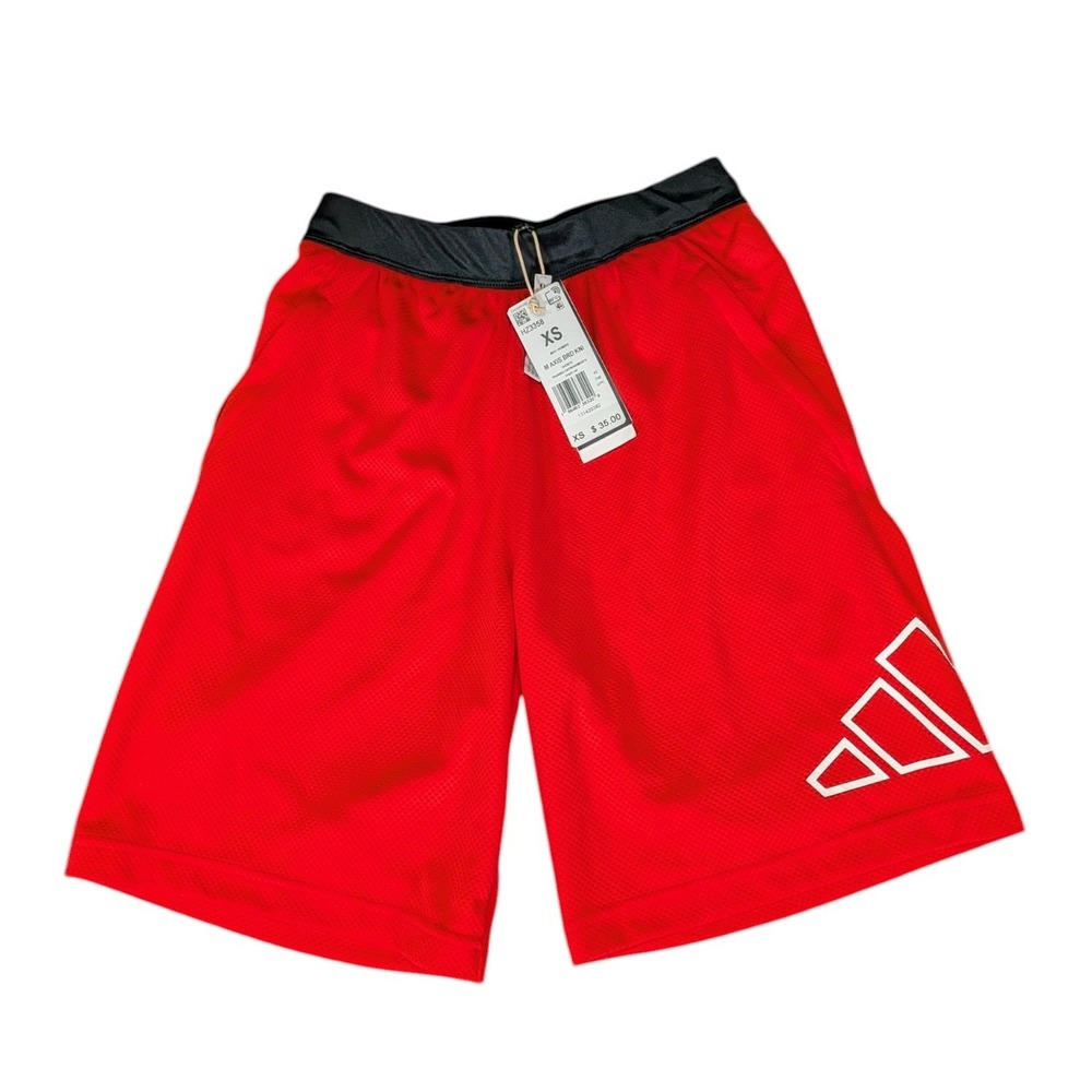 Adidas Mens XS Red Axis BRD KNI Training Mesh Athletic Shorts HZ3358 NWT